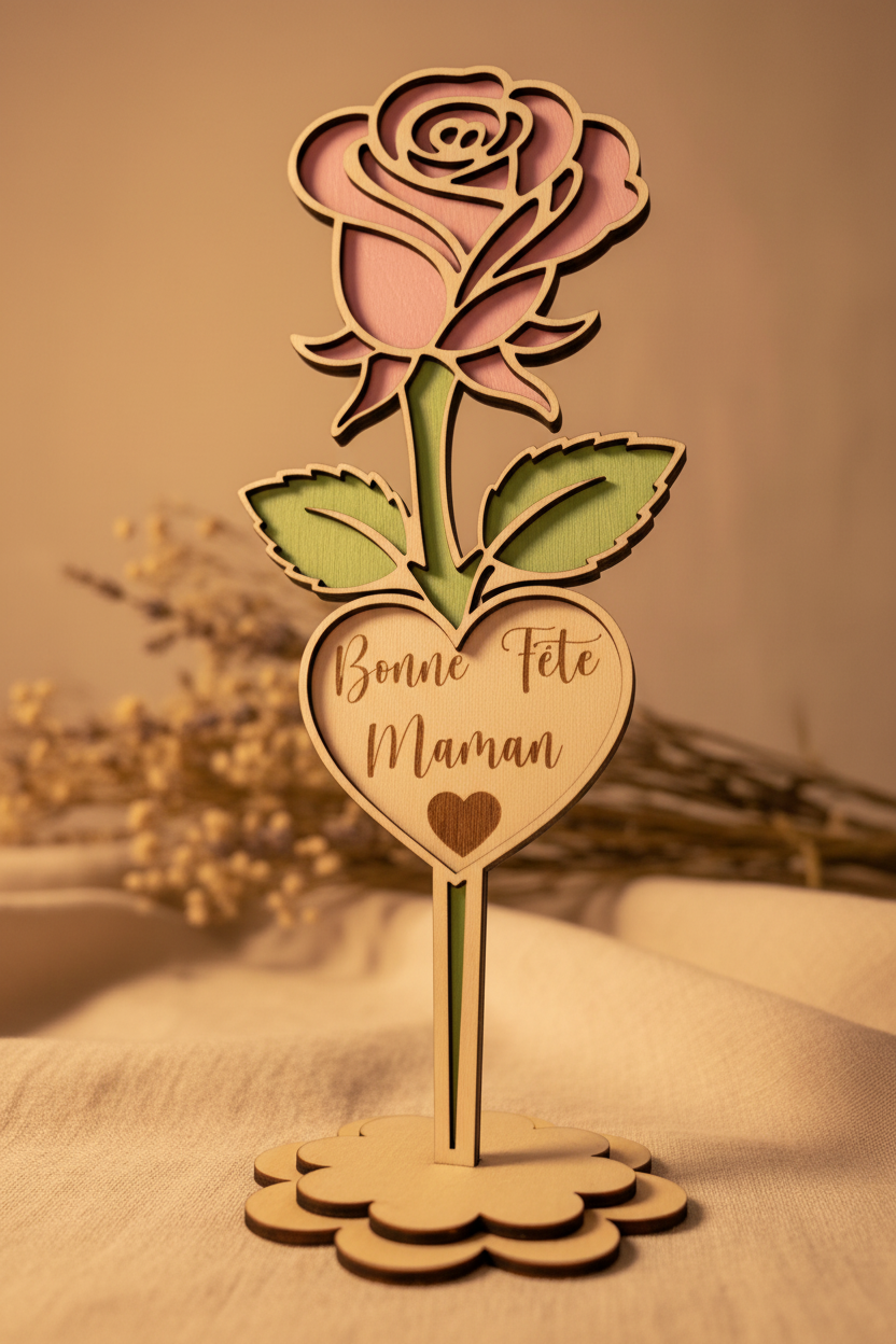Rose angle bas